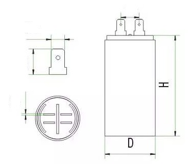 水泵电容器外形结构图