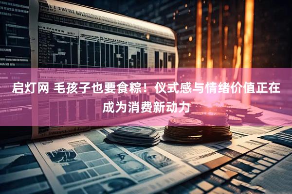 启灯网 毛孩子也要食粽！仪式感与情绪价值正在成为消费新动力