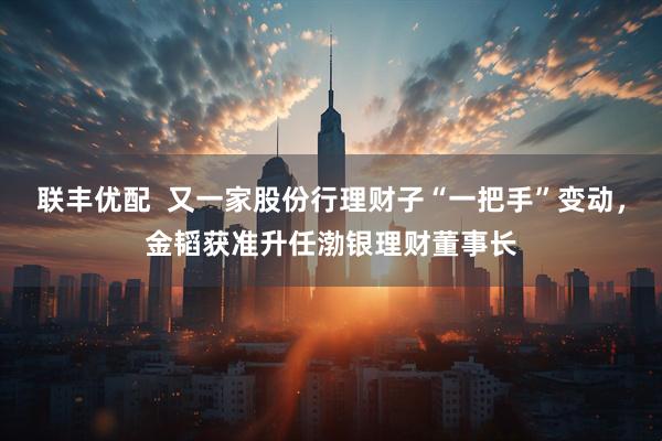联丰优配  又一家股份行理财子“一把手”变动，金韬获准升任渤银理财董事长