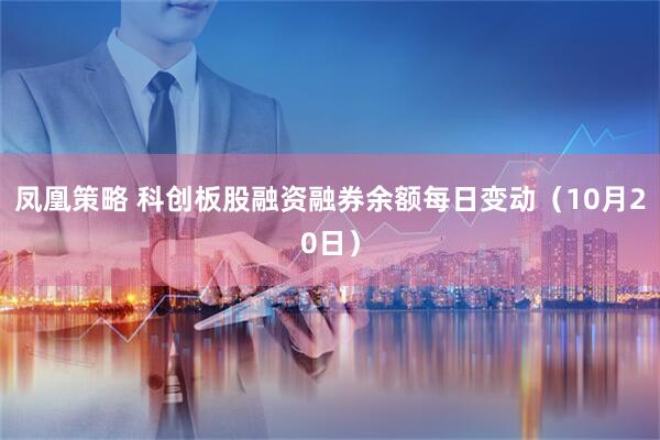 凤凰策略 科创板股融资融券余额每日变动(10月20日)